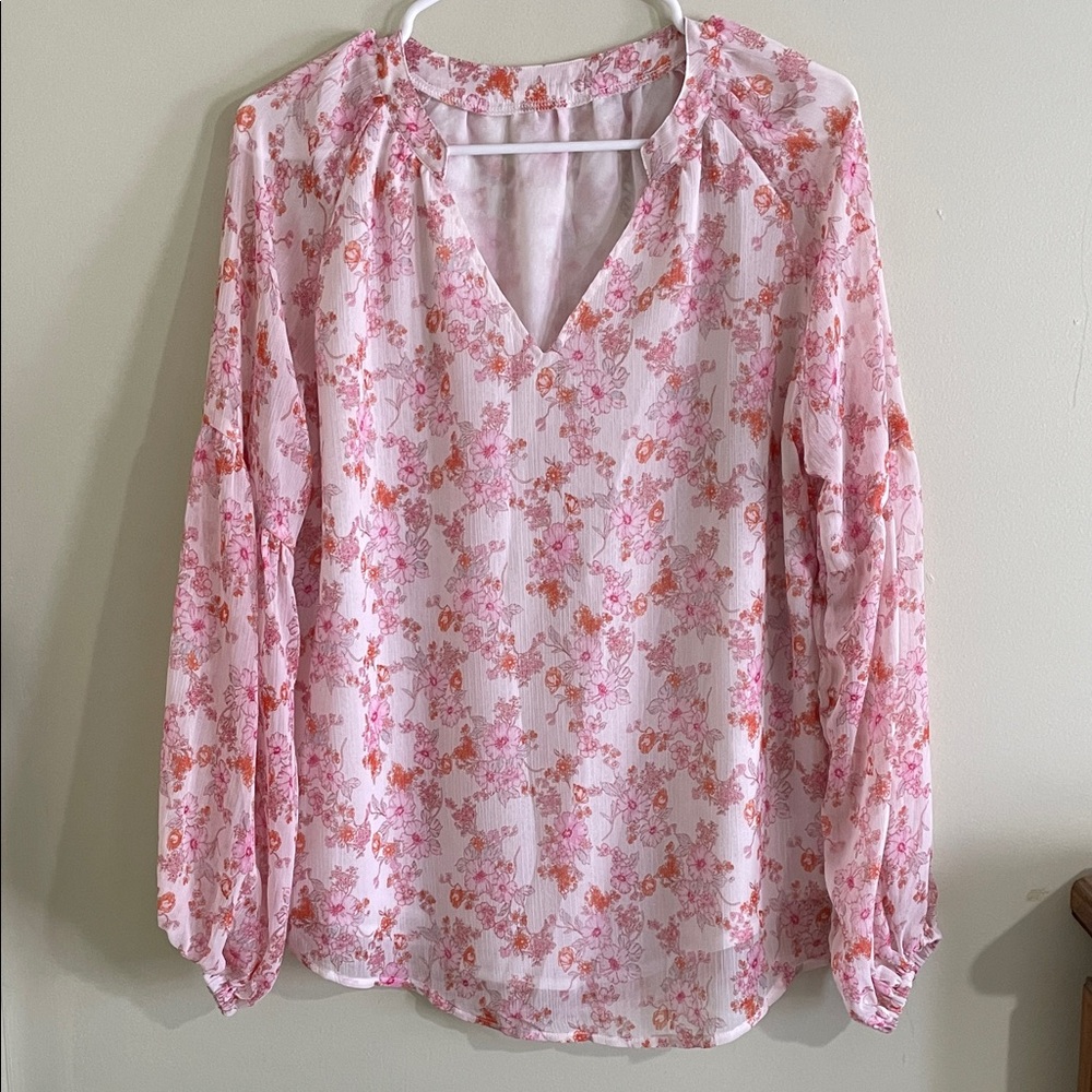 Floral Pink Women's Top